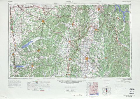 Región alrededor de Tupelo en Estados Unidos