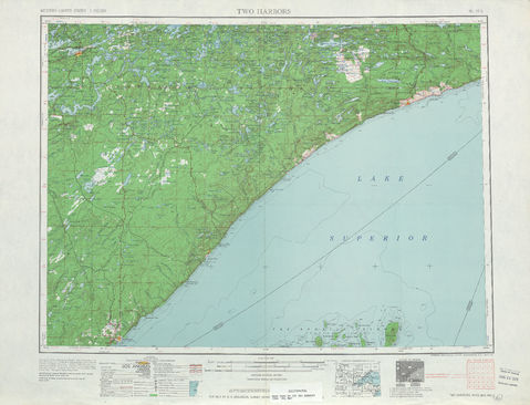 Región alrededor de Two Harbors en Estados Unidos