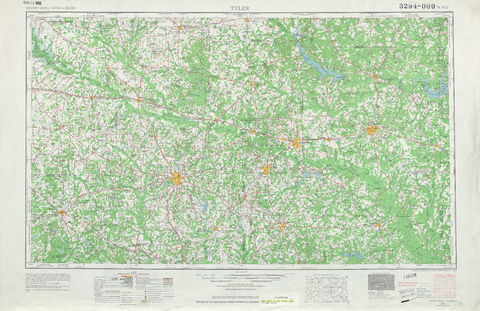 Area around Tyler in the United States