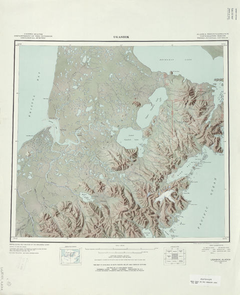 Región alrededor de Ugashik en Estados Unidos