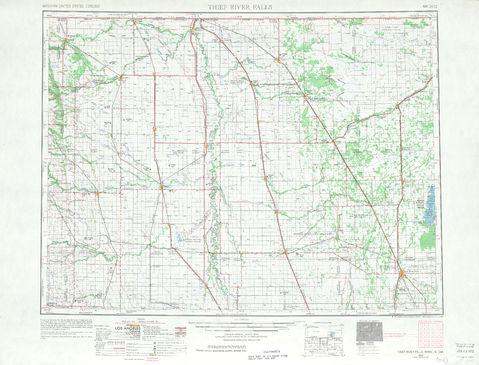 Región alrededor de Thief River Falls en Estados Unidos
