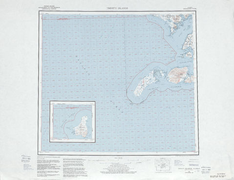 Región alrededor de Trinity Islands en Estados Unidos