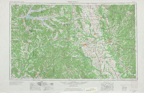 Región alrededor de West Point en Estados Unidos
