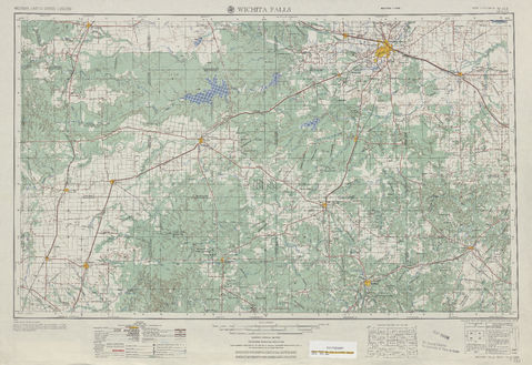 Area around Wichita Falls in the United States