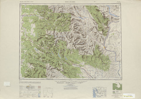 Area around Wenatchee in the United States