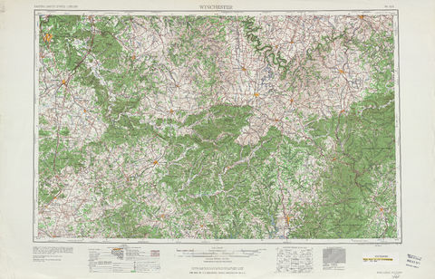 Area around Winchester in the United States