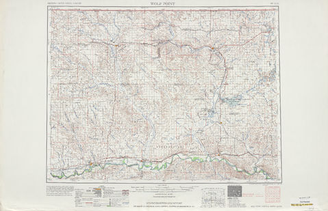 Región alrededor de Wolf Point en Estados Unidos