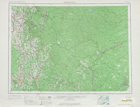 Región alrededor de Woodstock en Estados Unidos