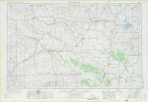 Región alrededor de Woodward en Estados Unidos