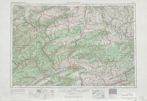 Región alrededor de Williamsport en Estados Unidos