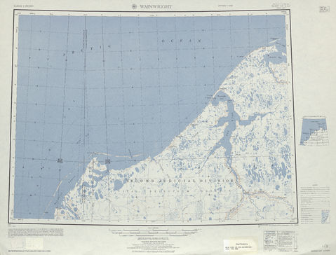 Area around Wainwright in the United States
