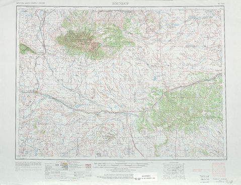 Area around Roundup in the United States