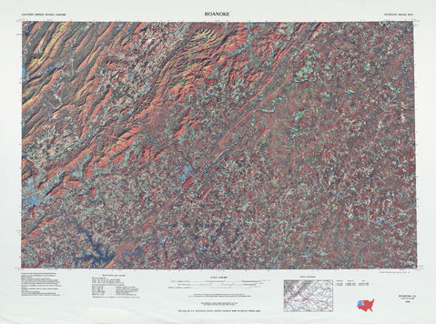 Región alrededor de Roanoke en Estados Unidos