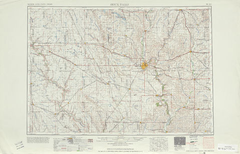 Area around Sioux Falls in the United States