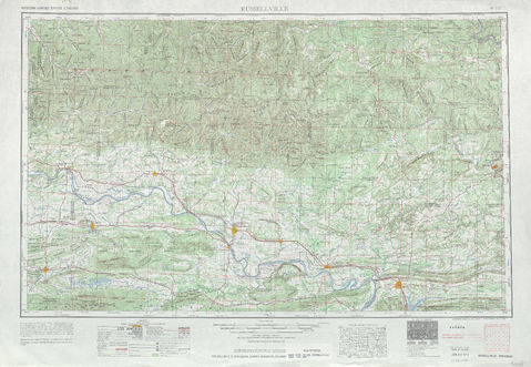 Región alrededor de Russelville en Estados Unidos