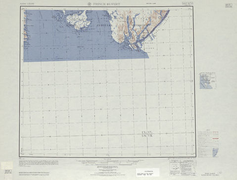 Región alrededor de Prince Rupert en Estados Unidos