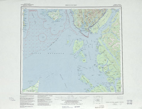 Región alrededor de Prince Rupert en Estados Unidos