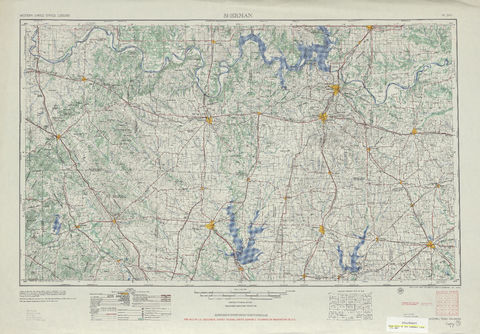 Región alrededor de Sherman en Estados Unidos
