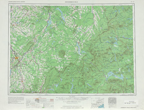 Región alrededor de Sherbrooke en Estados Unidos