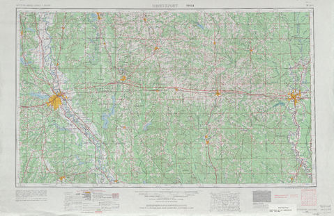 Región alrededor de Shreveport en Estados Unidos