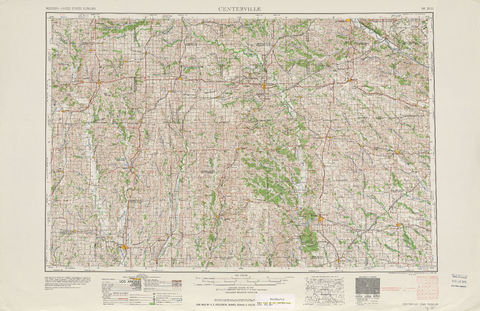 Región alrededor de Centerville en Estados Unidos