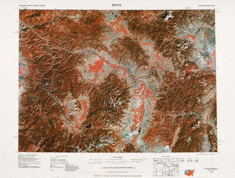 Area around Butte in the United States