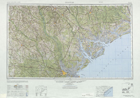 Area around Savannah in the United States