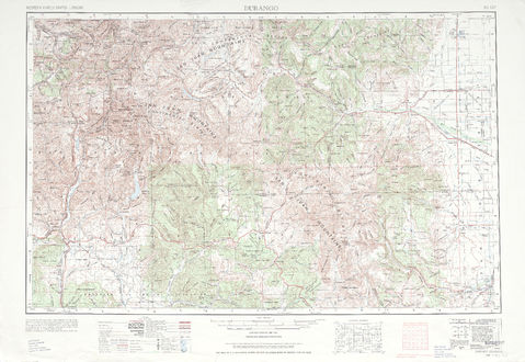 Area around Durango in the United States