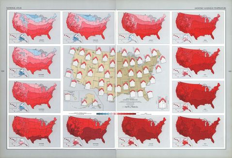Temperaturas Máximas Mensuales en Estados Unidos