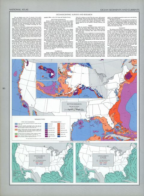 United States Ocean Sediments and Currents