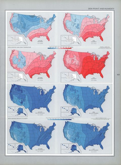 United States Dew Point and Humidity