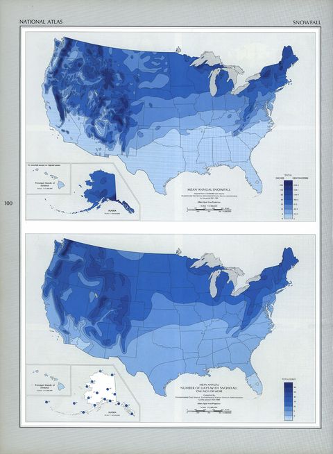 Nevadas en Estados Unidos