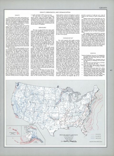 Bouguer Gravity Anomalies in the United States