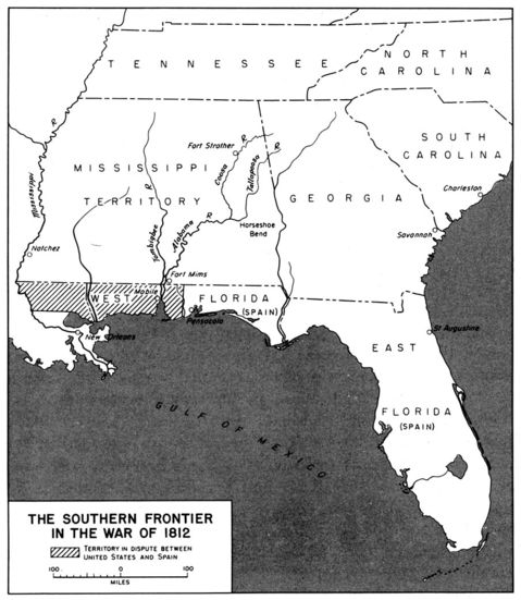 Frontera Meridional en la Guerra Anglo-Estadounidense de 1812