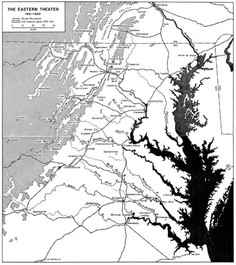 Eastern Theater, American Civil War  1861 - 1865
