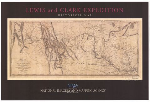 Lewis and Clark Expedition Map 1804 - 1806