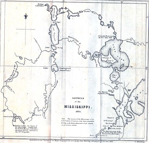 Sources of the Mississippi River 1834