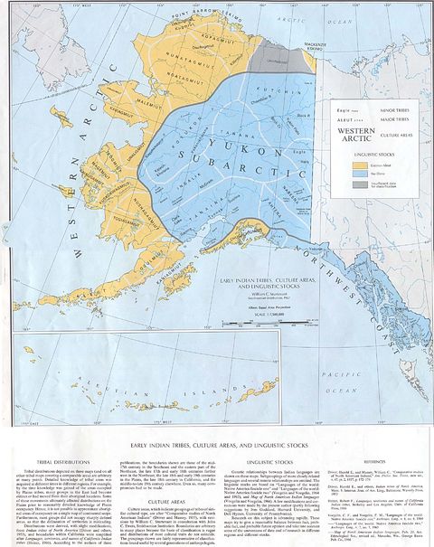 Native Tribes, Culture Areas, and Linguistic Stocks Alaska