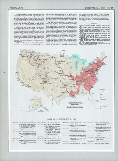 Exploration and Settlement, United States 1800 - 1820
