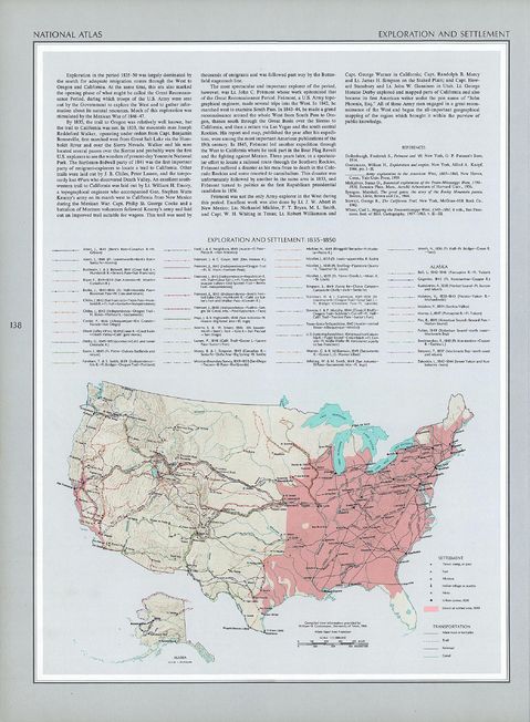 Exploration and Settlement, United States 1835 -  1850