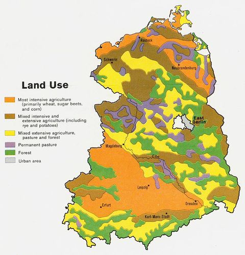 Former East Germany Land Use 