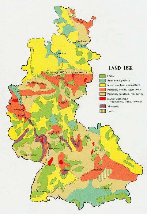 Uso de la Tierra de la Ex Alemania Occidental 