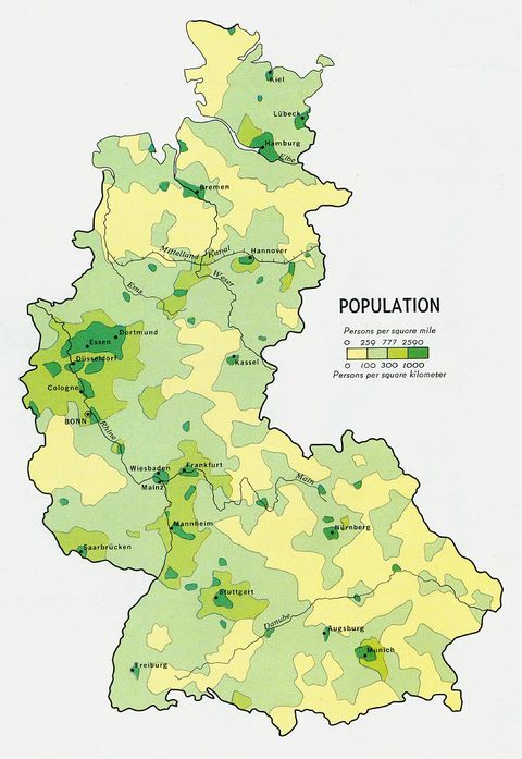 Población de la Ex Alemania Occidental 
