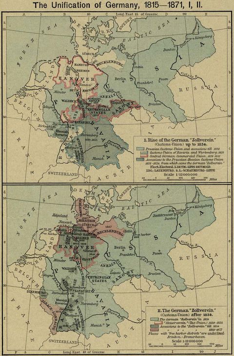 Germany Map 1815  - 1871
