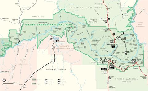 Grand Canyon National Park Map