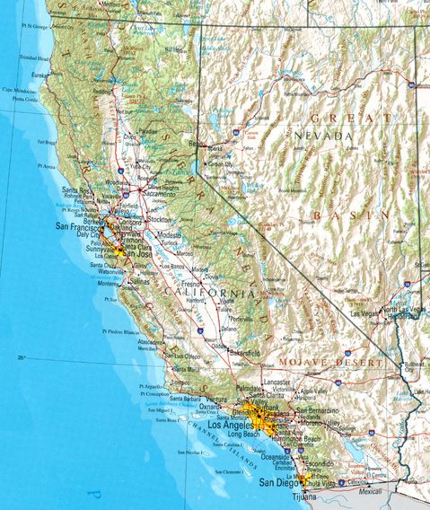 Mapa de California