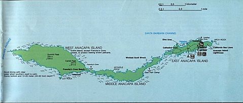 Isla Anacapa, Parque nacional Islas del Canal