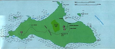 Isla San Miguel, Parque nacional Islas del Canal