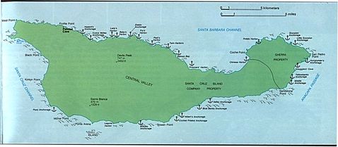 Isla Santa Cruz, Parque nacional Islas del Canal