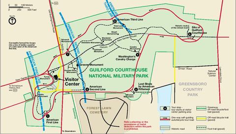 Guilford Courthouse National Military Park Map